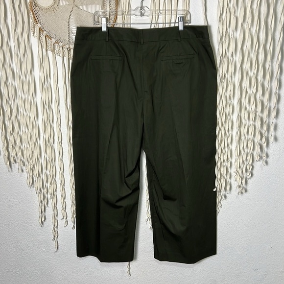 Hobbs London Green Cropped Trouser Size US14 - Picture 6 of 9